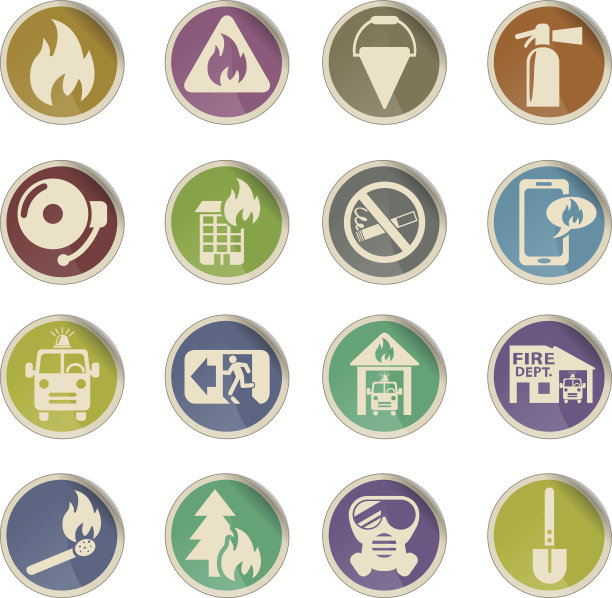 消防队图标集图片下载