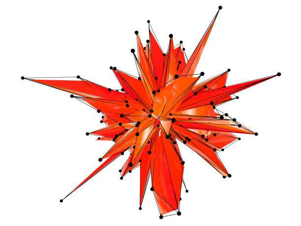 抽象的形状橙色图片下载