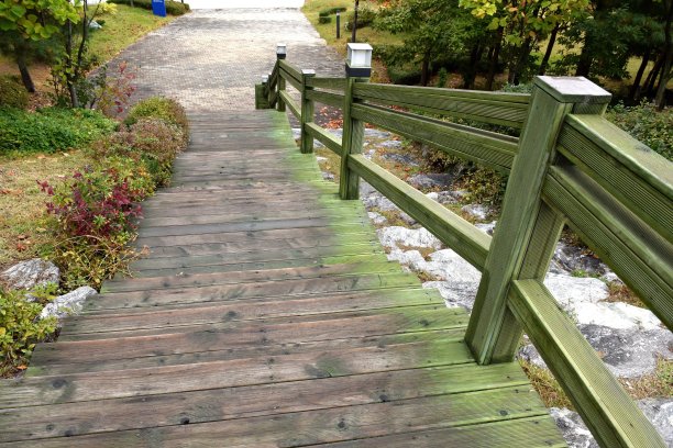 wood楼梯或台阶。图片下载