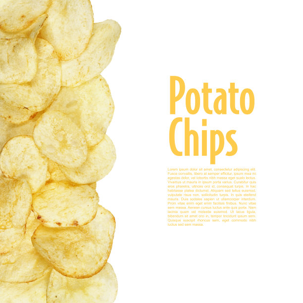 薯片食品隔离图片下载