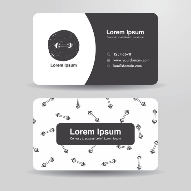 哑铃健身涂鸦图片下载