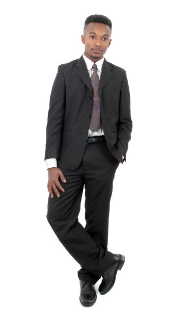 穿西装打领带的人是孤立的商人图片下载