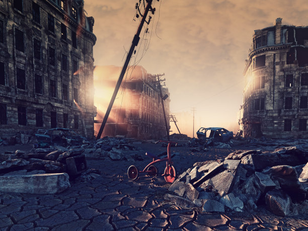 城市的废墟图片下载