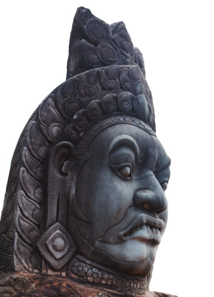 吴哥窟的雕像图片下载