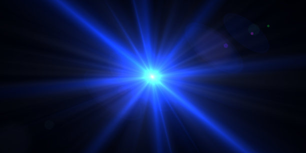 抽象背景蓝色激光未来霓虹灯(超宽分辨率)图片下载