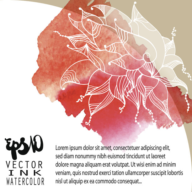 水彩花卉卡图片下载