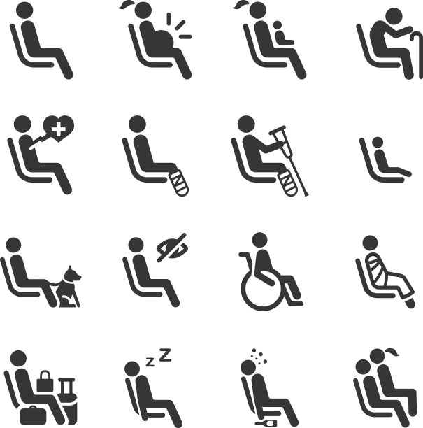 优先座位图标公共交通标志图片下载