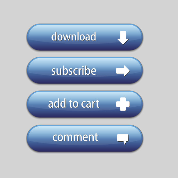呼叫行动按钮蓝色背景图片下载