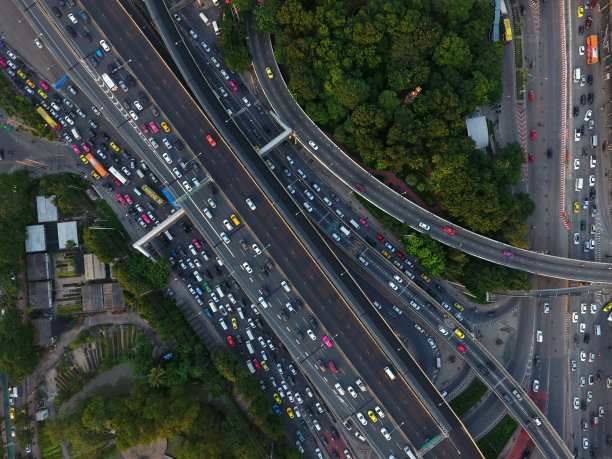 城市交通鸟瞰图片下载