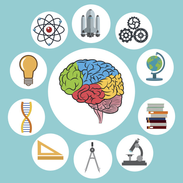 科学的设计。及说明。大脑的图标图片下载