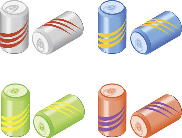 一堆碳酸水。等距苏打水。图片下载