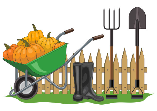 园林构图插图图片下载