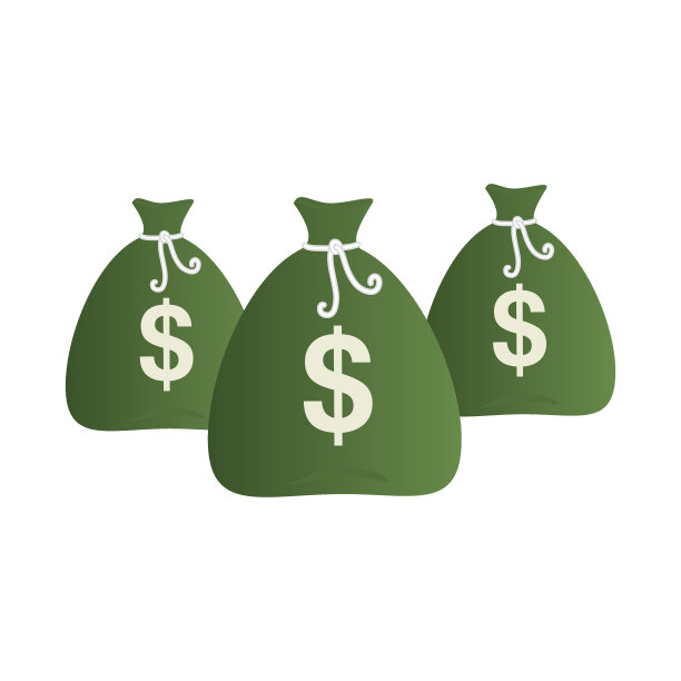 钱袋孤立图标图片下载