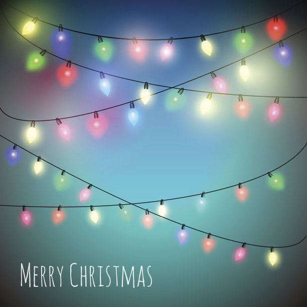 圣诞灯backdround图片下载