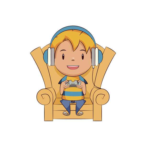 玩电子游戏的孩子图片下载