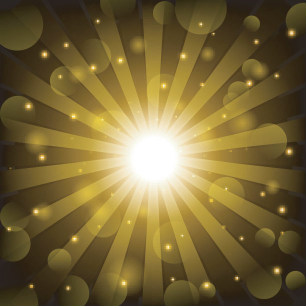 金色的闪光与镜头光晕背景图片下载