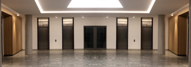 办公大楼大堂的数码合成照片图片下载