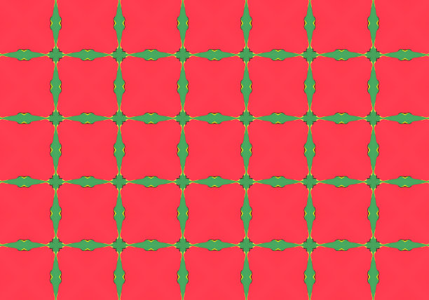 红色万花筒设计图案图片下载