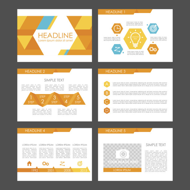 用于表示模板的信息图表元素。图片下载