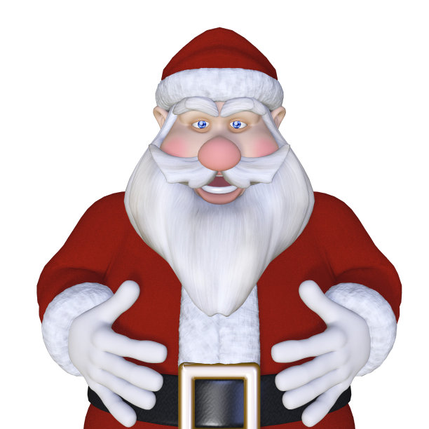 圣诞老人3 d图片下载