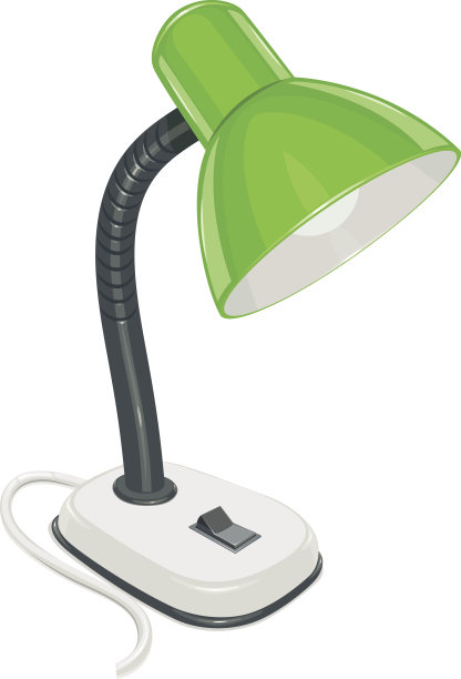 绿色台灯图片下载