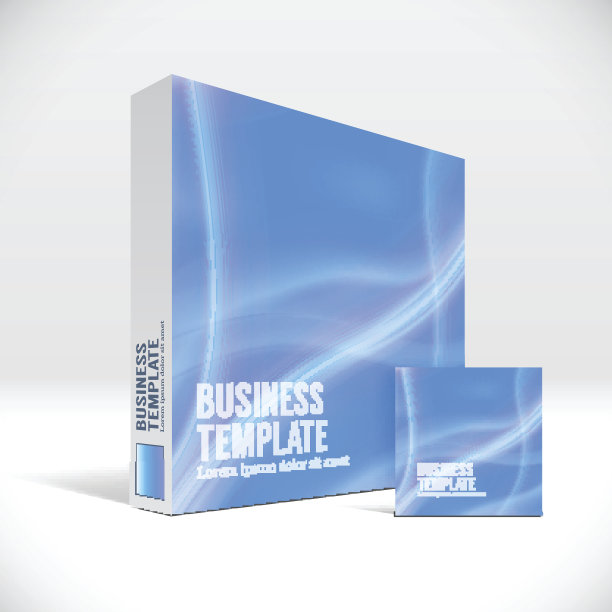 标识框与抽象蓝线覆盖图片下载