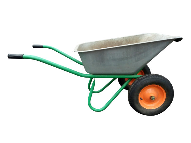 花园手推车孤立图片下载