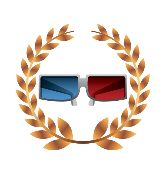 3d眼镜孤立图标图片下载