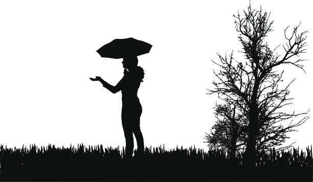 一个人的矢量剪影。图片下载