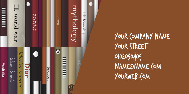 的名片。书的概念。图片下载