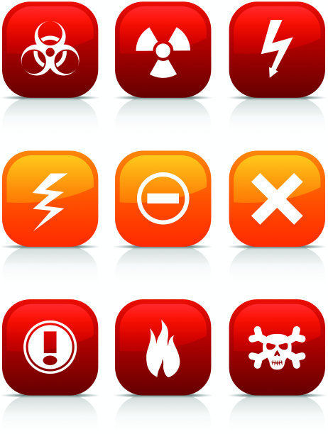 警告按钮。图片下载