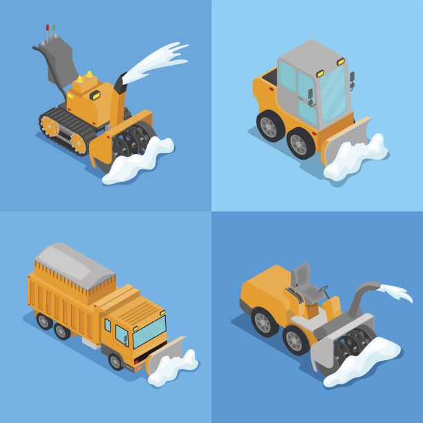 铲雪车、拖拉机等距除雪运输装置图片下载