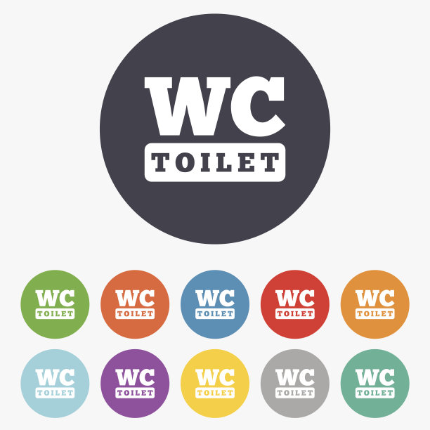 厕所标志图标。厕所的标志。图片下载