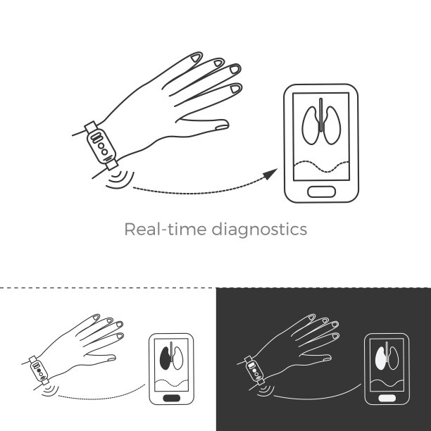 未来医学趋势的矢量图图片下载