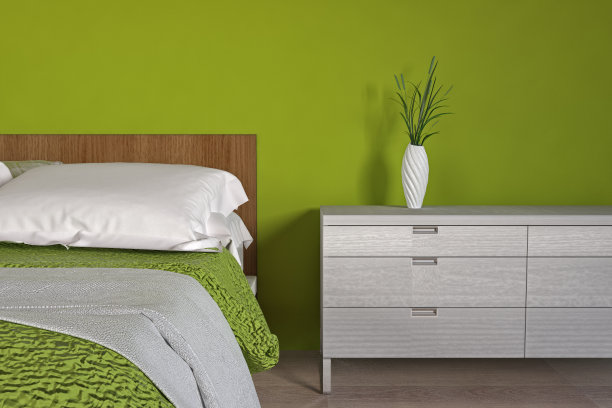 带装饰的现代卧室图片下载