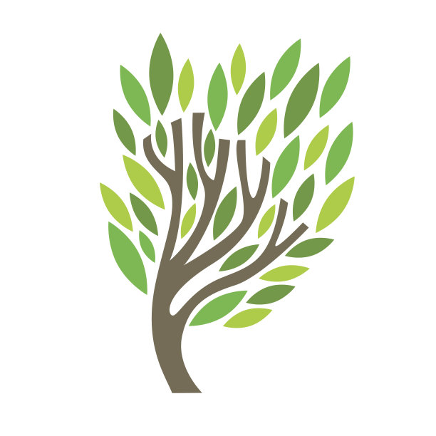 卡通树。向量图片下载