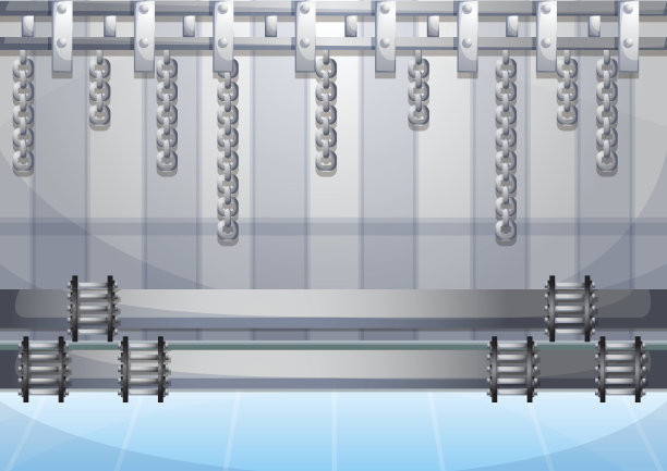 卡通矢量插图水管墙与分离层图片下载