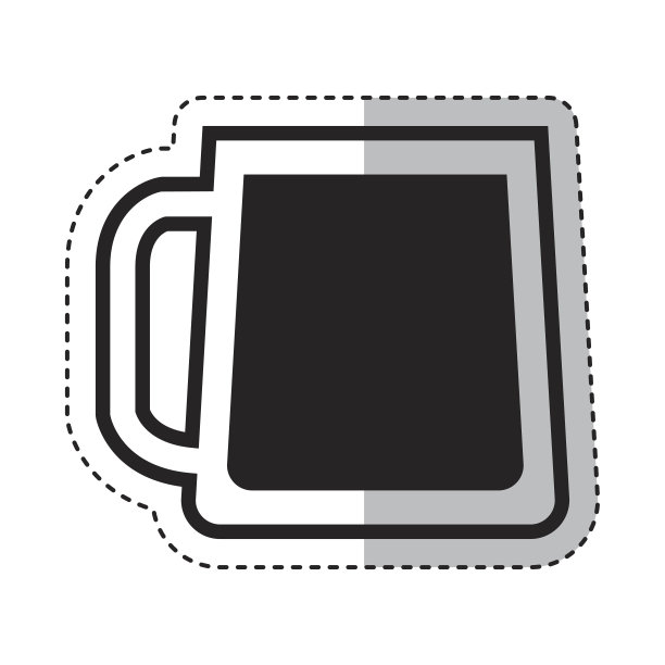 啤酒杯隔离图标图片下载