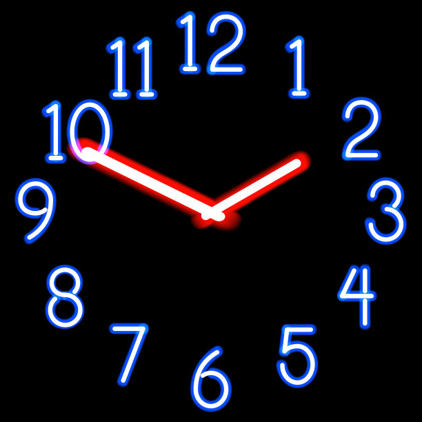 霓虹钟图片下载