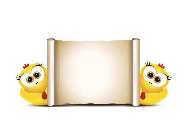 圣诞老人帽子里有鸡的圣诞卡片图片下载