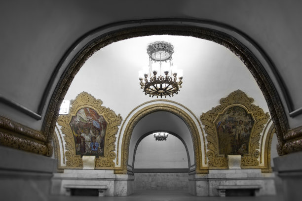 莫斯科地铁里的照片图片下载