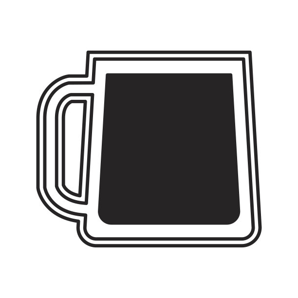 啤酒杯隔离图标图片下载