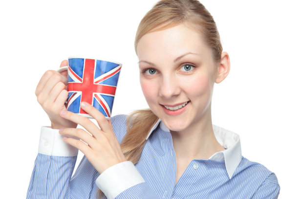 拿着杯子的女人图片下载