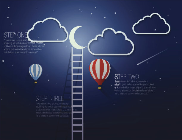 通往成功的阶梯- EPS10图片下载