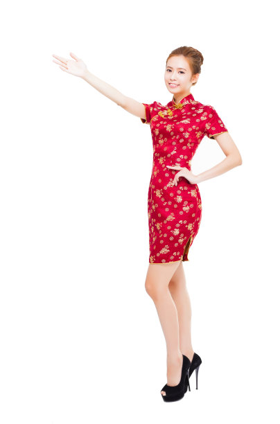 微笑的年轻中国女子图片下载