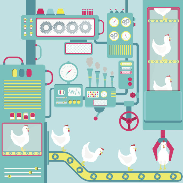 工厂的鸡图片下载