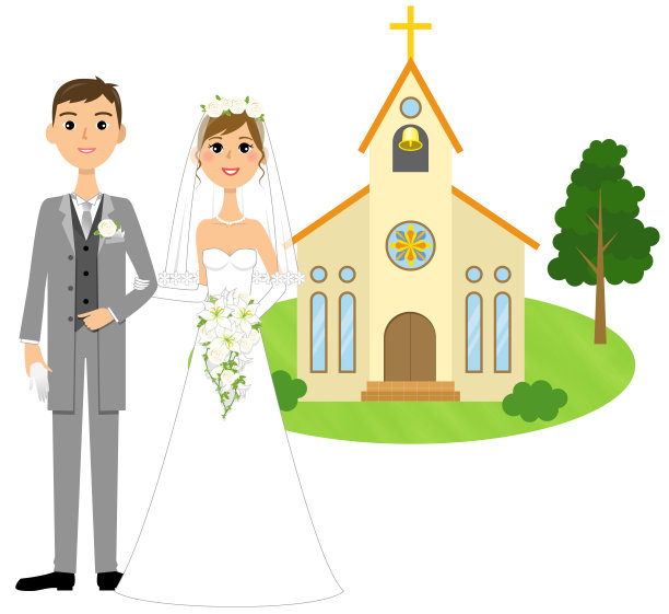 新娘和新郎，举行婚礼图片下载