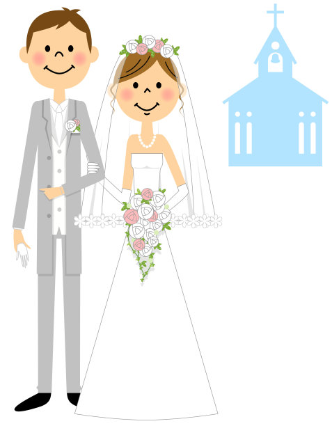 新娘和新郎，举行婚礼图片下载