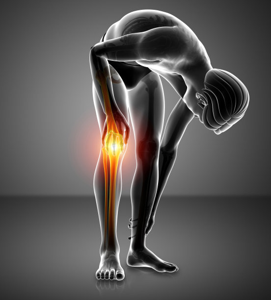 男性的膝盖疼痛图片下载