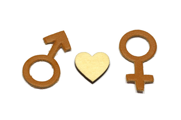 男人和女人都有爱情的抽象象征图片下载